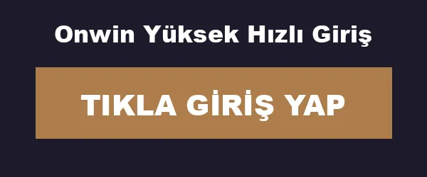 Onwin Yüksek Hızlı Giriş infografik